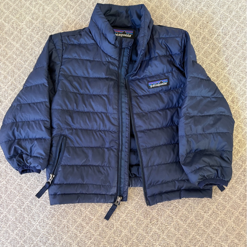 Patagonia Kids Dark Blue Puffer Jacket